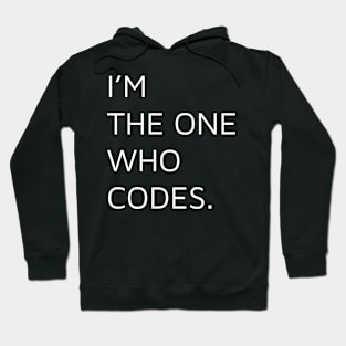 I'm the one who codes white Hoodie